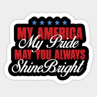 My America My Pride T-shirt Sticker